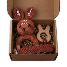 Load image into Gallery viewer, 1Set Crochet Bunny Baby Teether