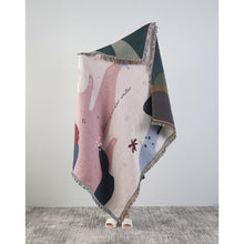 Load image into Gallery viewer, Ins new Abstract pattern Blanket Multi-function Sofa Decorative piano cover tapestry Cobertor Tassel Blanket