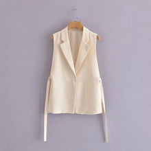Load image into Gallery viewer, Fashion Boho style One-Button Vest Vintage