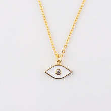 Load image into Gallery viewer, Lucky Eye Fatima Hamsa Hand Turkish Evil Eye Pendant Necklace Gold Color Long Chain Necklace for Women Girls Fashion Jewelry