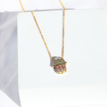 Load image into Gallery viewer, Lucky Eye Fatima Hamsa Hand Turkish Evil Eye Pendant Necklace Gold Color Long Chain Necklace for Women Girls Fashion Jewelry