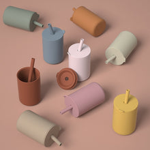 Load image into Gallery viewer, Baby Silicone Sippy Cups BPA-Free Portable Storage Snack Container Feeding Cup For Children Leakproof Learning Drink Cup Sets