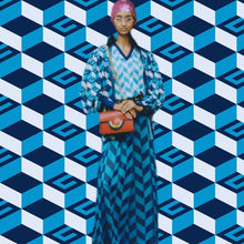 Load image into Gallery viewer, Vintage 60 polyester imitate silk satin fabric