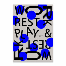Load image into Gallery viewer, Canvas Print Painting Poster Modern Fashion Blue Black