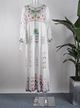 Load image into Gallery viewer, Sandra Bohemia Floral Tassel Embroidered Maxi Dress