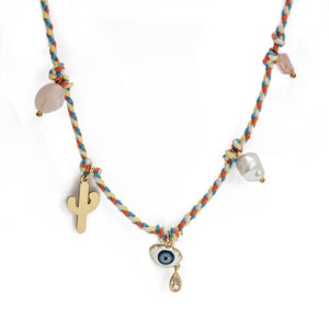 Lucky Eye Color  Necklace Bohemian