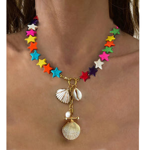 Floating Pearl Lariat Necklace