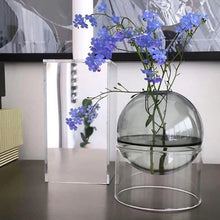 Load image into Gallery viewer, Mini Round Flower Vase Hydroponic Container
