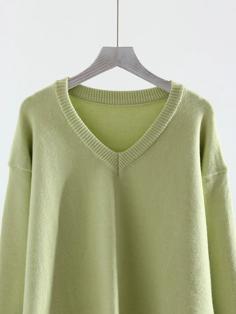 V Neck Oversized Sweaters
