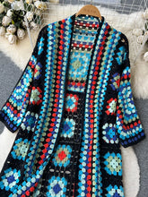 Load image into Gallery viewer, Boho , Bohemian , Vintage  Long Cardigan
