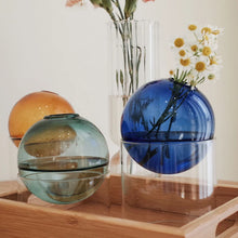 Load image into Gallery viewer, Mini Round Flower Vase Hydroponic Container
