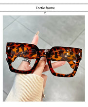 Load image into Gallery viewer, Vintage Glasses Square Full Rim Spectacles Unisex, Anti-Reflective Coating, Fashionable Transparent Lenses, Daily Wear Eyewear
