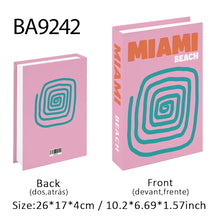 Load image into Gallery viewer, Palm Capri Ibiza Miami Tulum Fake Book Storage Box Travel Series Colorful Decorative Coffee Table Books Shooting Prop Home Decor
