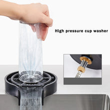Load image into Gallery viewer, Household High Pressure Cup Washer Coffee Bar ABS Automatic Flushing Push Cup Washer Kitchen Coffee Accessories
