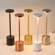 Load image into Gallery viewer, Simple Touch Sensor LED Table Lamp Rechargeable Desk Lamp 3Colors Adjustable Bedside Creative Ambient Light Bar Room Decor Light
