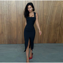 Load image into Gallery viewer, Conjunto de Vestido Largo de Playa para Mujer, Traje de Baño Sexy con Cuello en V, Vestidos con Mangas Largas, Ropa de Verano 2026 para Vacaciones
