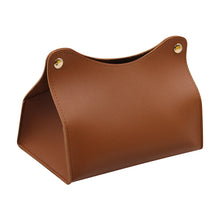 Load image into Gallery viewer, Simple Tissue Box Holder PU Leather Napkin Box Home Living Room Coffee Table Desktop Organizer Kitchen Storage Paper Box
