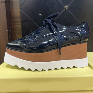 Casual Solid wedge  Shoes  Loafers  Platforms loafers  Oxfords 35-41