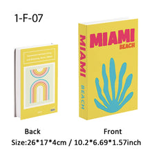 Load image into Gallery viewer, Palm Capri Ibiza Miami Tulum Fake Book Storage Box Travel Series Colorful Decorative Coffee Table Books Shooting Prop Home Decor
