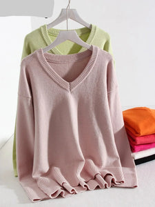 V Neck Oversized Sweaters