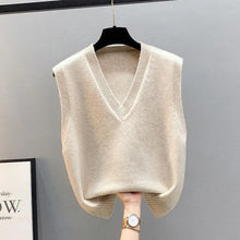 Load image into Gallery viewer, New Knitted Tank Top Coat Spring and Autumn Kam Shoulder
