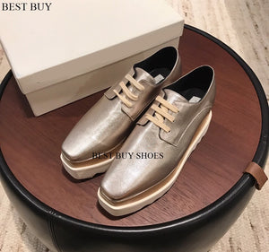 Casual Solid wedge  Shoes  Loafers  Platforms loafers  Oxfords 35-41