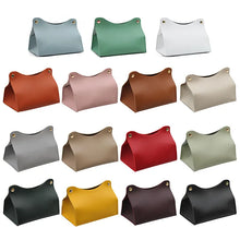 Load image into Gallery viewer, Simple Tissue Box Holder PU Leather Napkin Box Home Living Room Coffee Table Desktop Organizer Kitchen Storage Paper Box
