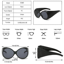 Load image into Gallery viewer, Fashion Hollywood Vintage Oval Oversized Women Sunglasses
