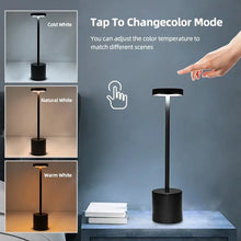 Load image into Gallery viewer, Simple Touch Sensor LED Table Lamp Rechargeable Desk Lamp 3Colors Adjustable Bedside Creative Ambient Light Bar Room Decor Light
