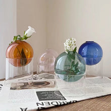 Load image into Gallery viewer, Mini Round Flower Vase Hydroponic Container
