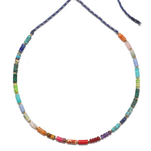 Load image into Gallery viewer, New Bohemian Style Irregular Design Natural Turquoise Bead Necklace for Women Gold Stainless Steel Chain Sand Vintage Jewelry
