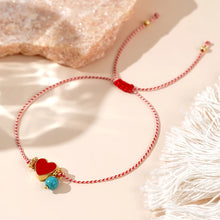 Load image into Gallery viewer, Turquoise  Red Heart  Bracelet

