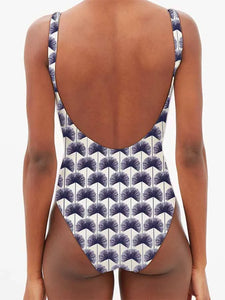 Art Print Designer Swimsuit  Fashion Bikini Woman Summer Beach  Straps