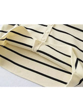 Load image into Gallery viewer, Vest Sweater Fashion V Neck Sleeveless Striped Vest Sweater
