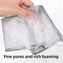 Load image into Gallery viewer, 10 Counts Multipurpose Wire Dishwashing Rags,Double-Layer Cloth, Non-scratch Wire Dishcloth for Kitchen,Gift
