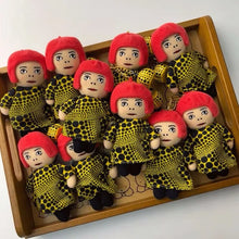 Load image into Gallery viewer, New Yayoi Kusama YAYOI KUSAMA Humanoid Polka Dot Plush Keychain Bag Pendant Toy Pendant For Gift 10CM
