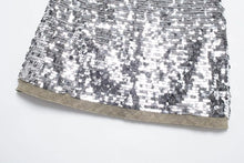 Load image into Gallery viewer, Sequin Open Vests for Women Glitter Sleeveless Vest Woman
