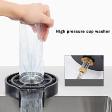 Load image into Gallery viewer, Household High Pressure Cup Washer Coffee Bar ABS Automatic Flushing Push Cup Washer Kitchen Coffee Accessories
