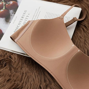 Sexy Bra Brassieres Seamless Push Up Bralette for Women Backless Underwear Triangle Cup Gathering Bra Women's Sexy Lingerie