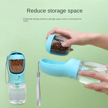Load image into Gallery viewer, Portable Dog Cat Water Bottle with Storage Food and Water Container
