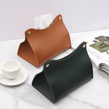 Load image into Gallery viewer, Simple Tissue Box Holder PU Leather Napkin Box Home Living Room Coffee Table Desktop Organizer Kitchen Storage Paper Box
