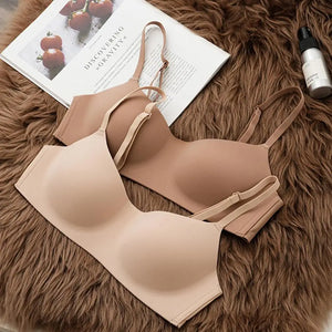 Sexy Bra Brassieres Seamless Push Up Bralette for Women Backless Underwear Triangle Cup Gathering Bra Women's Sexy Lingerie