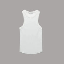 Load image into Gallery viewer, BMURHMZA Fashion New Water Wash Rib Simple Retro Workwear Women&#39;s Tank Top

