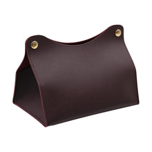 Load image into Gallery viewer, Simple Tissue Box Holder PU Leather Napkin Box Home Living Room Coffee Table Desktop Organizer Kitchen Storage Paper Box
