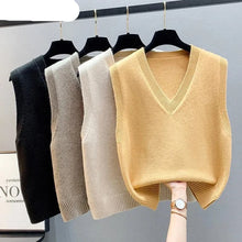 Load image into Gallery viewer, New Knitted Tank Top Coat Spring and Autumn Kam Shoulder
