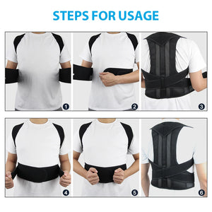 New Upper Back Posture Corrector Posture Clavicle Support Corrector Back Straight Shoulders Brace Strap Correctpor