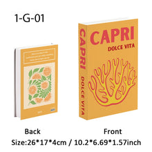 Load image into Gallery viewer, Palm Capri Ibiza Miami Tulum Fake Book Storage Box Travel Series Colorful Decorative Coffee Table Books Shooting Prop Home Decor
