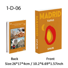 Load image into Gallery viewer, Palm Capri Ibiza Miami Tulum Fake Book Storage Box Travel Series Colorful Decorative Coffee Table Books Shooting Prop Home Decor
