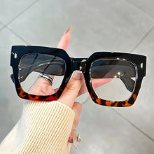 Load image into Gallery viewer, Vintage Glasses Square Full Rim Spectacles Unisex, Anti-Reflective Coating, Fashionable Transparent Lenses, Daily Wear Eyewear
