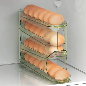 4-layer Slide Egg Storage Box Ladder Style Egg Box Storage Refrigerator Side Door Large Capacity Automatic Egg Rolling Machine
